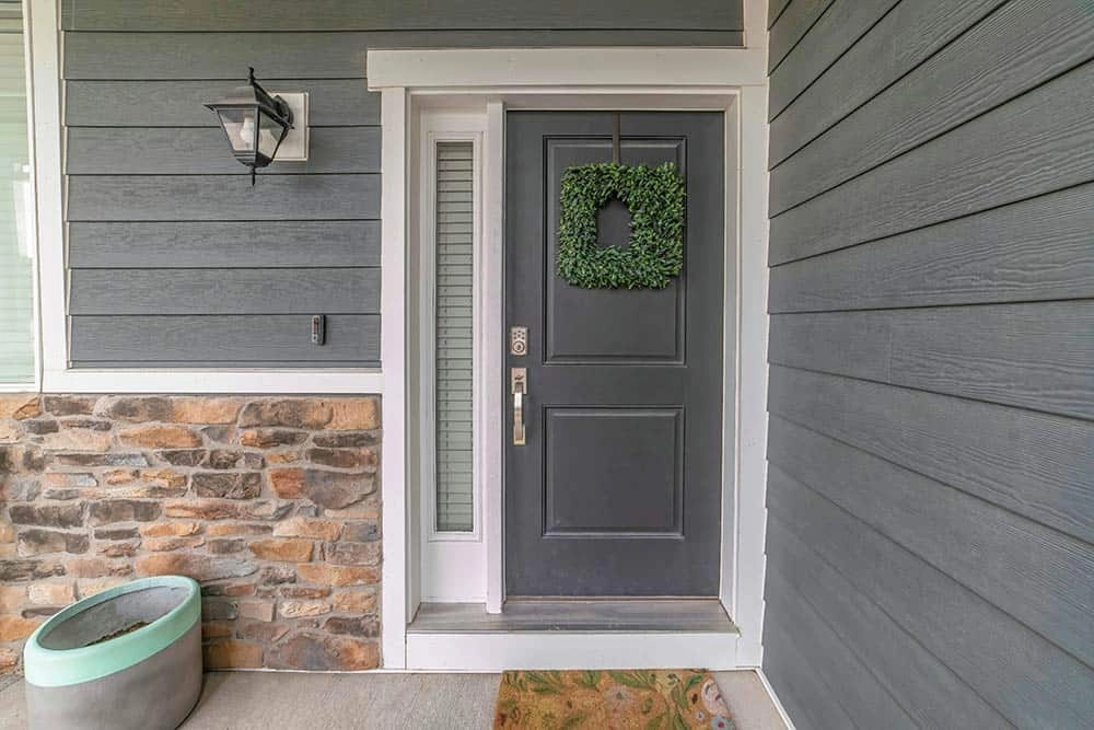 Look at the brick on your home when picking paint colors